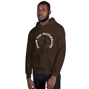 From The Motherland White Logo Unisex Hoodie