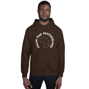 From The Motherland White Logo Unisex Hoodie