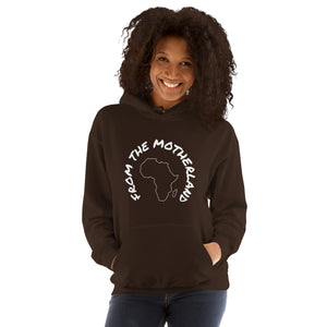 From The Motherland White Logo Unisex Hoodie