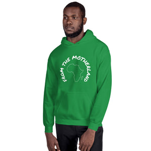 From The Motherland White Logo Unisex Hoodie