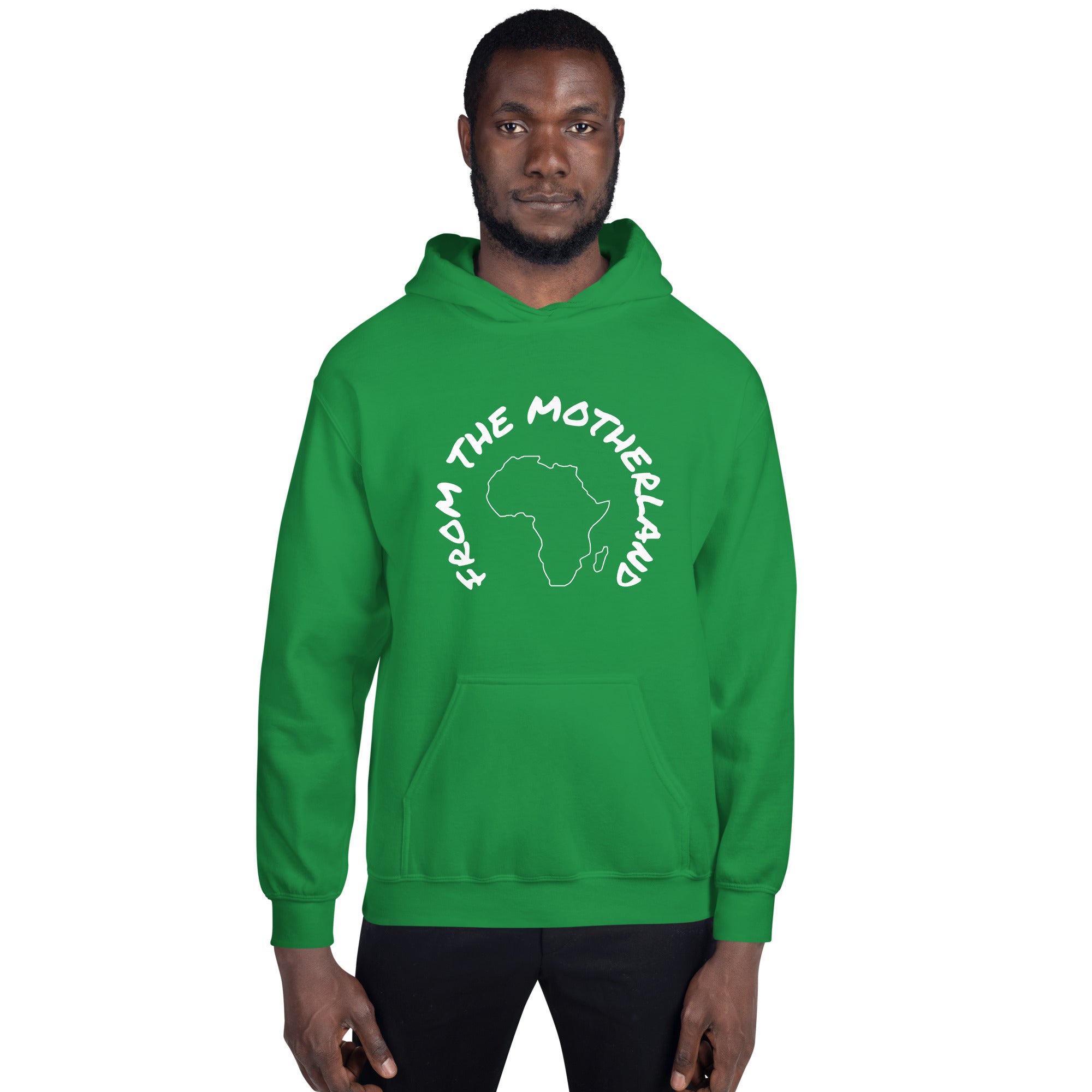 From The Motherland White Logo Unisex Hoodie