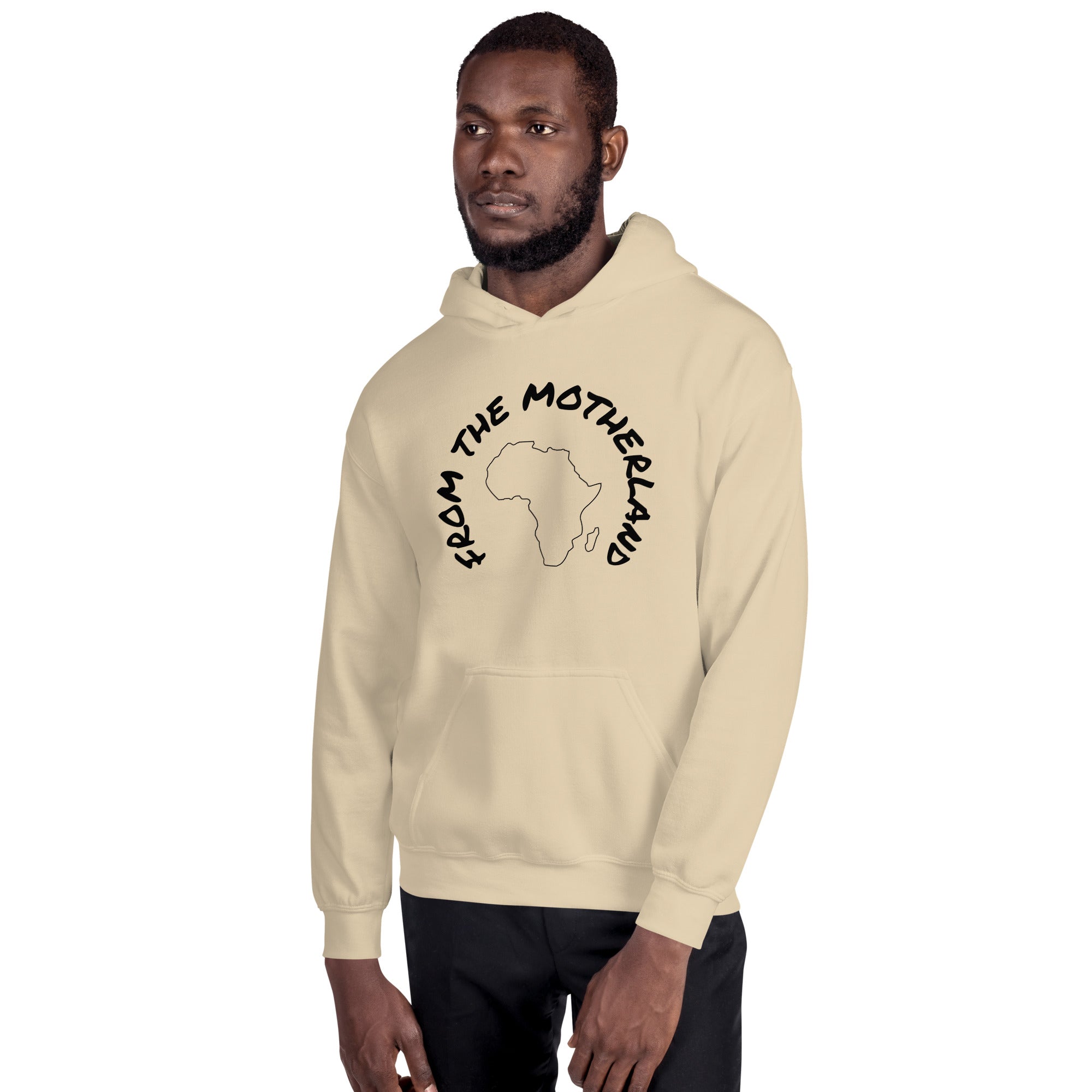 From The Motherland Black Logo Unisex Hoodie