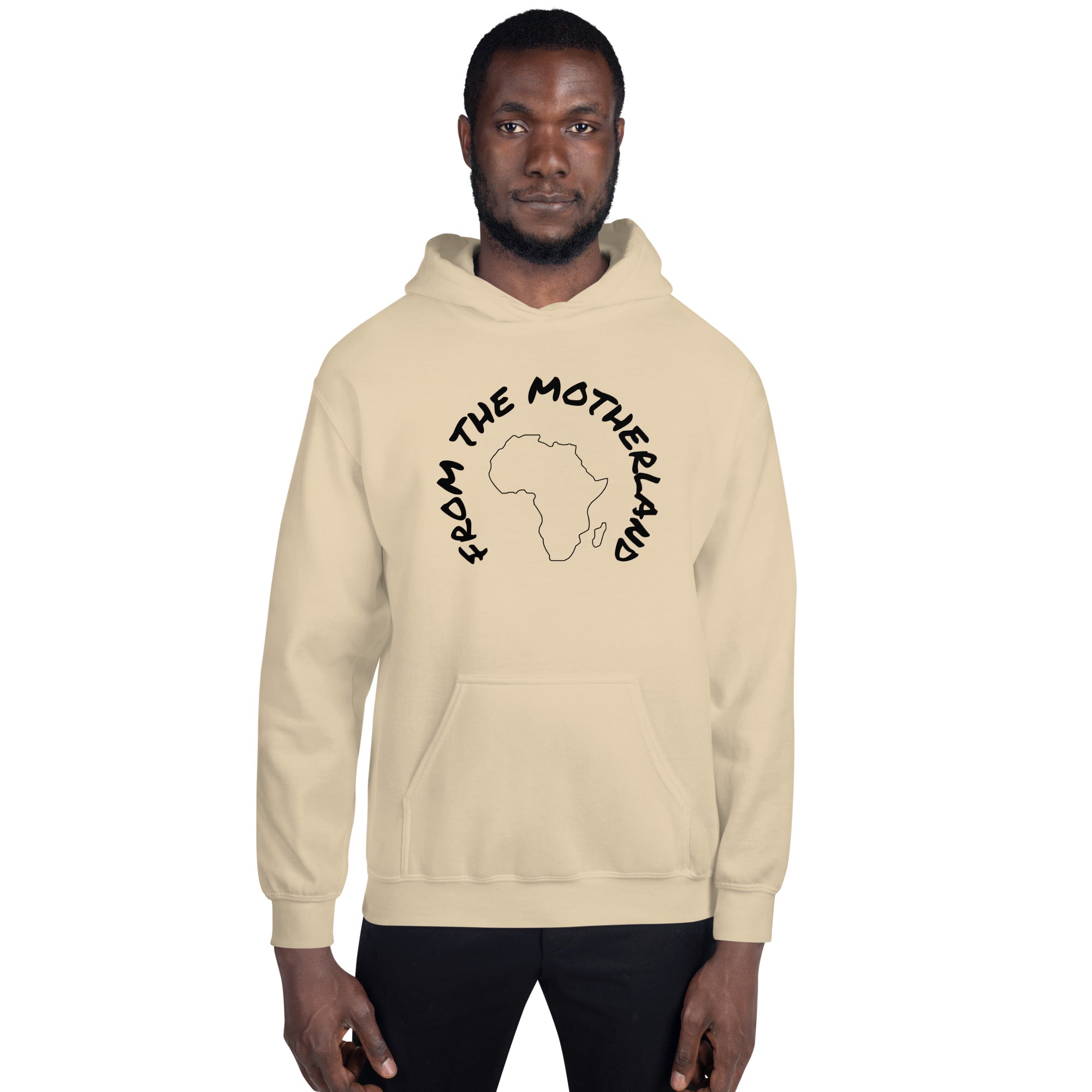 From The Motherland Black Logo Unisex Hoodie