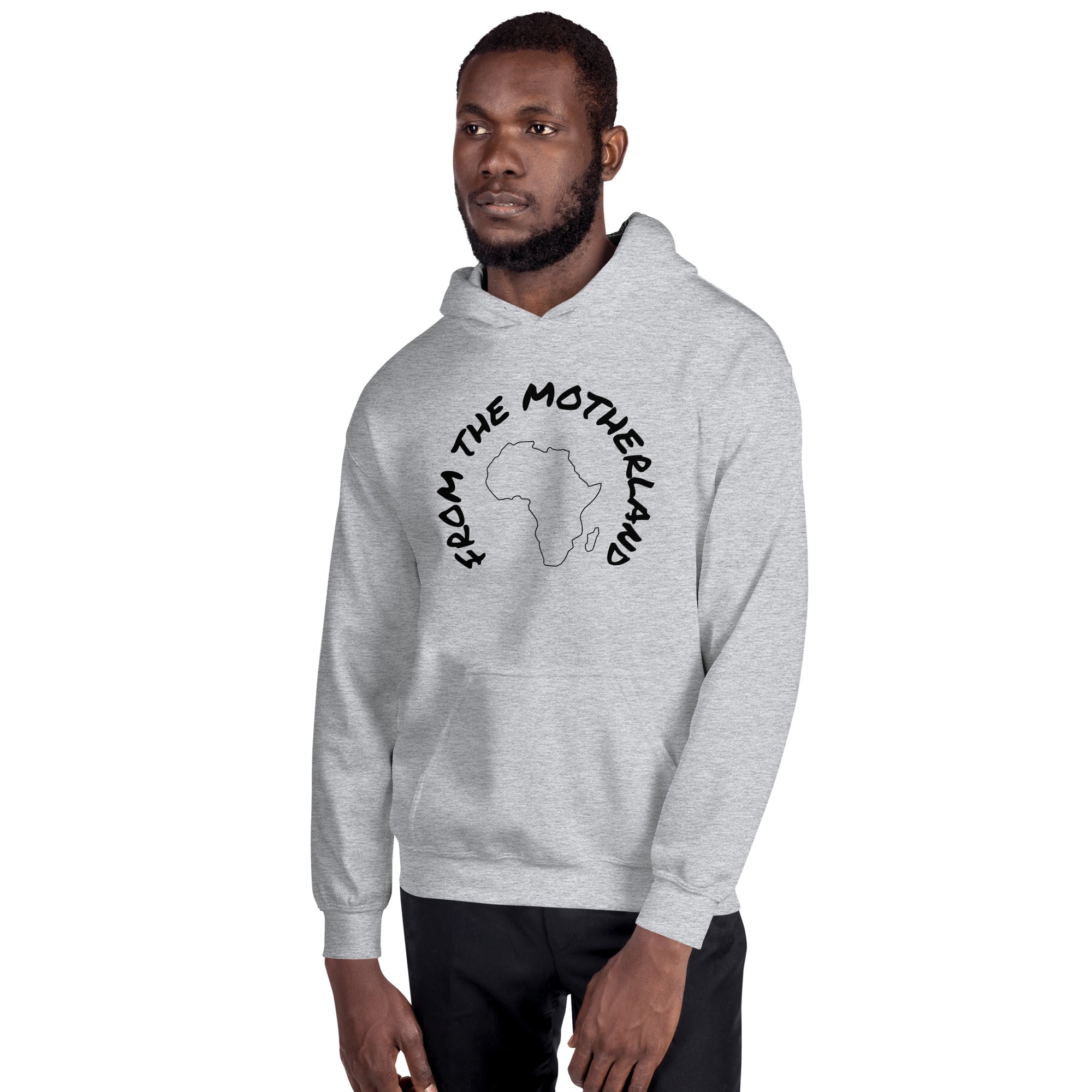 From The Motherland Black Logo Unisex Hoodie