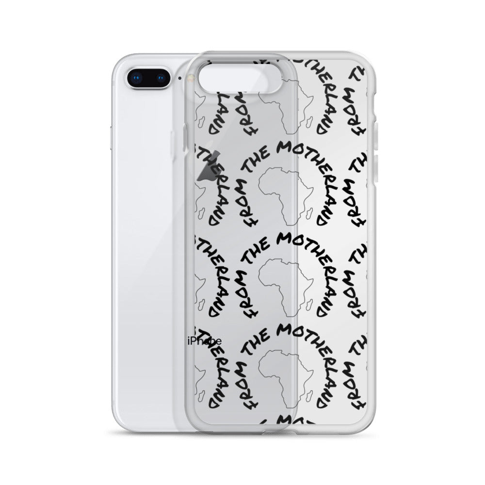 From The Motherland Black Logo iPhone Case
