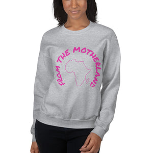 From The Motherland Pink Logo Crewneck