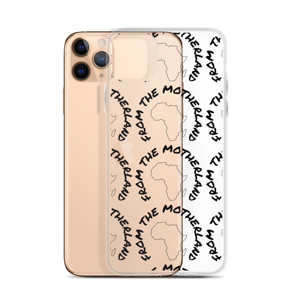 From The Motherland Black Logo iPhone Case