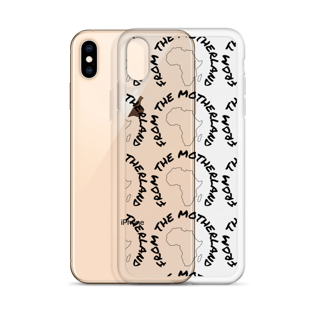 From The Motherland Black Logo iPhone Case
