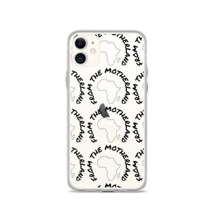 From The Motherland Black Logo iPhone Case