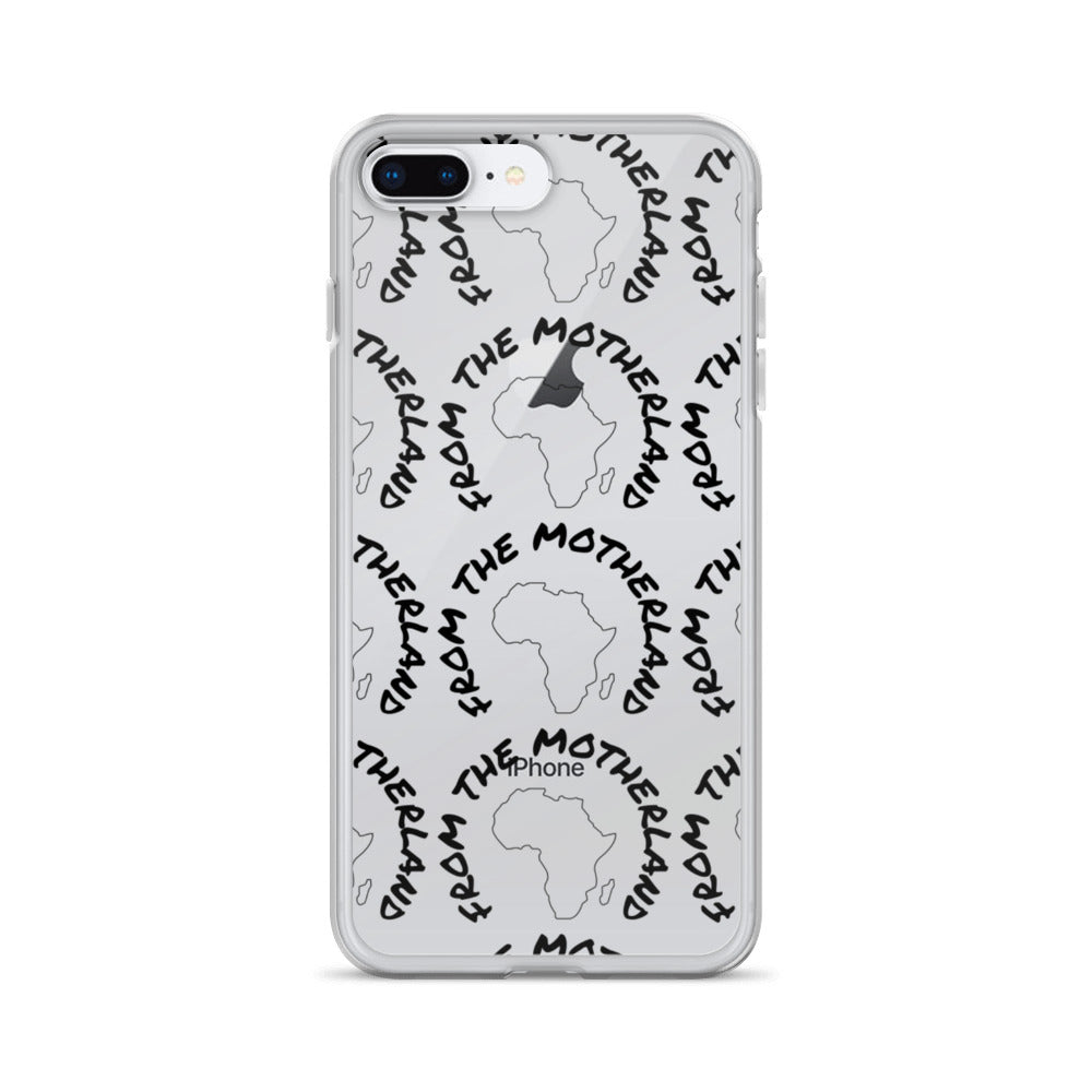 From The Motherland Black Logo iPhone Case