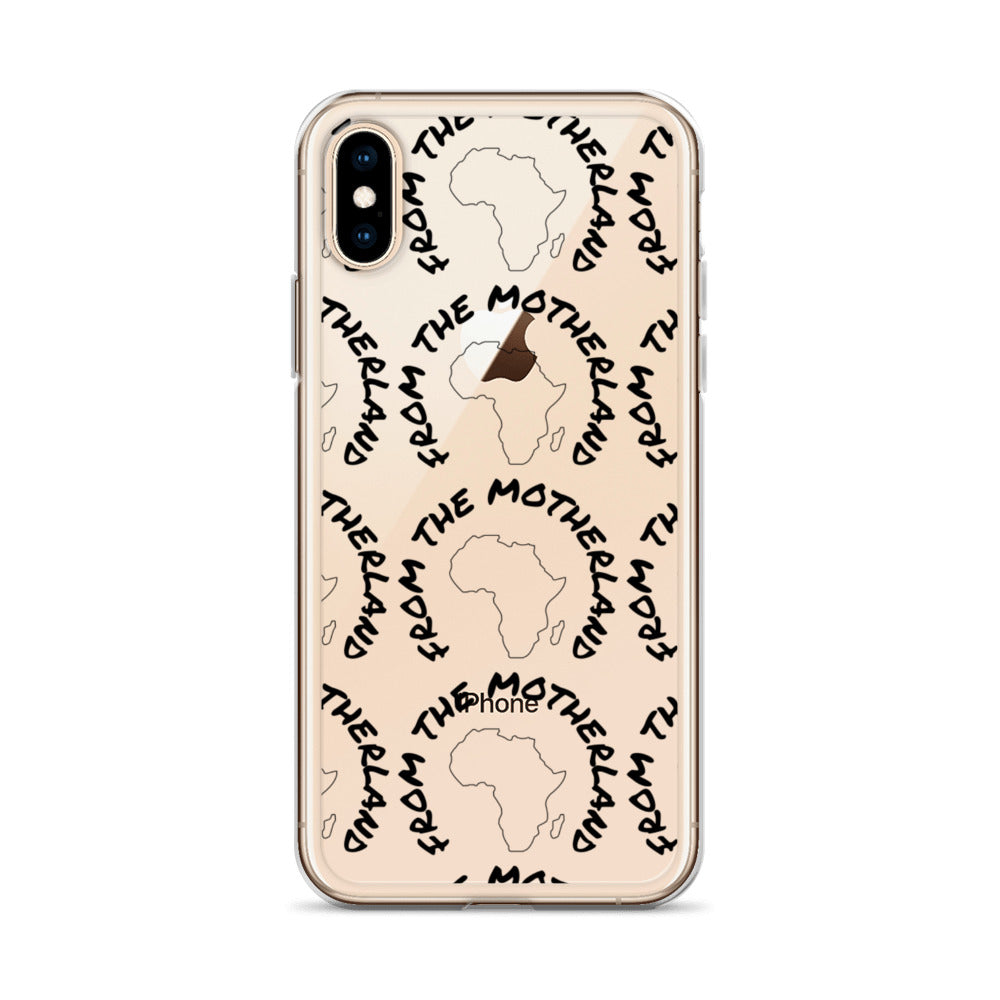 From The Motherland Black Logo iPhone Case