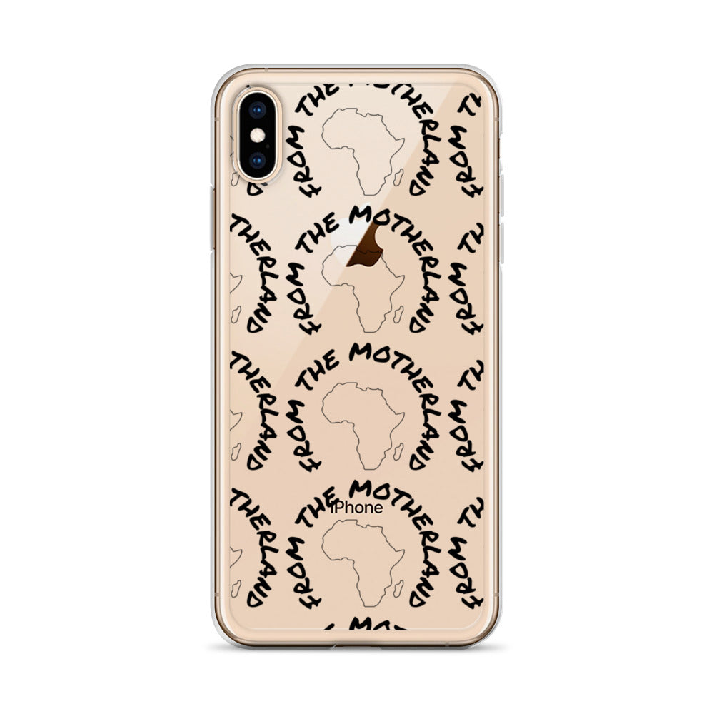From The Motherland Black Logo iPhone Case