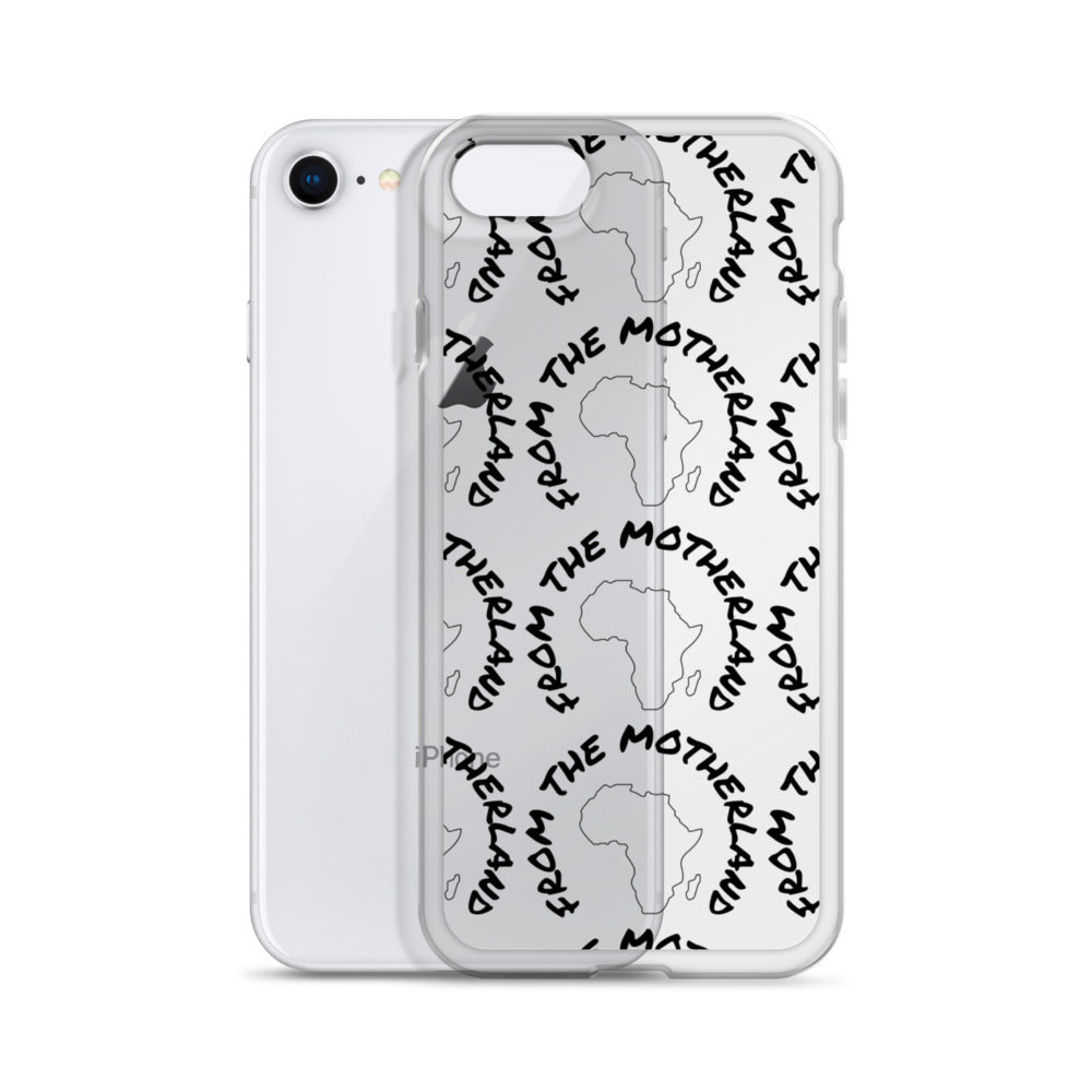 From The Motherland Black Logo iPhone Case