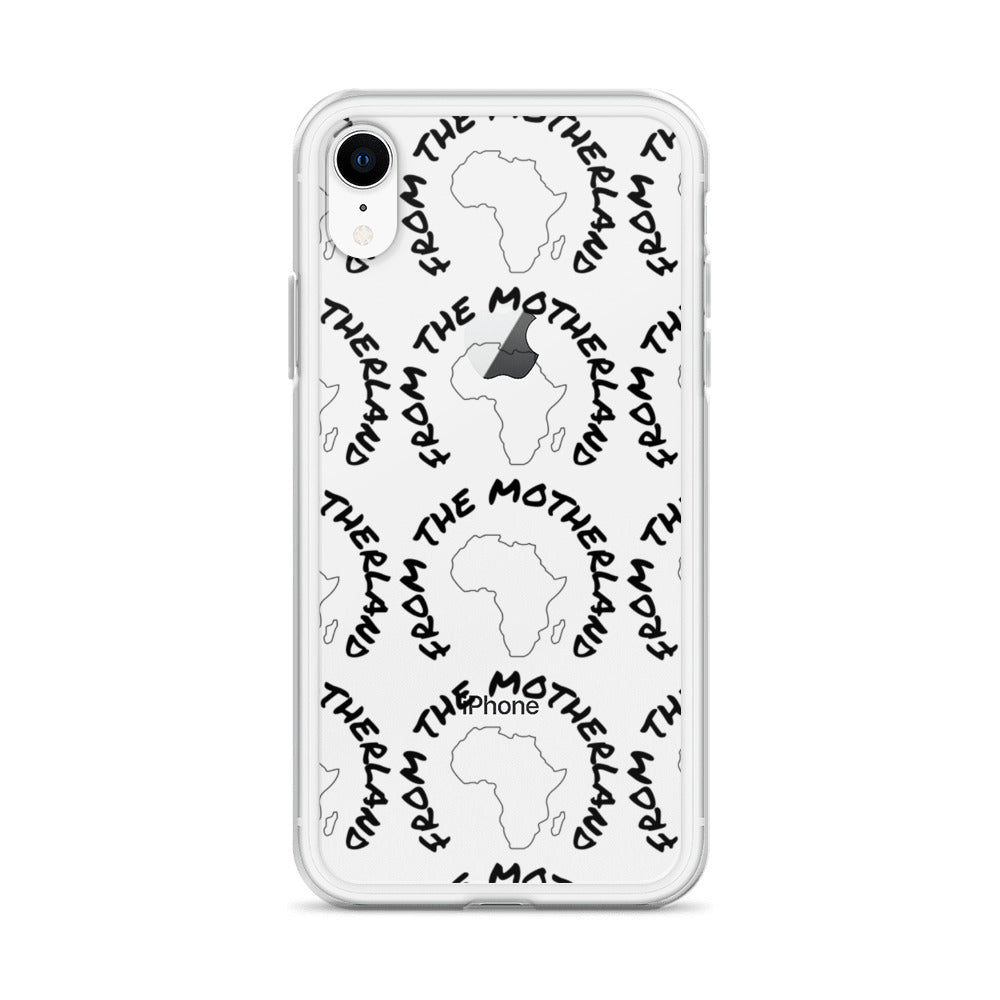 From The Motherland Black Logo iPhone Case