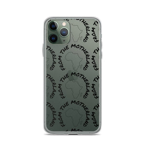 From The Motherland Black Logo iPhone Case