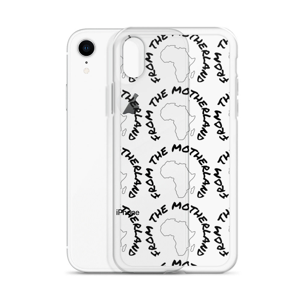 From The Motherland Black Logo iPhone Case