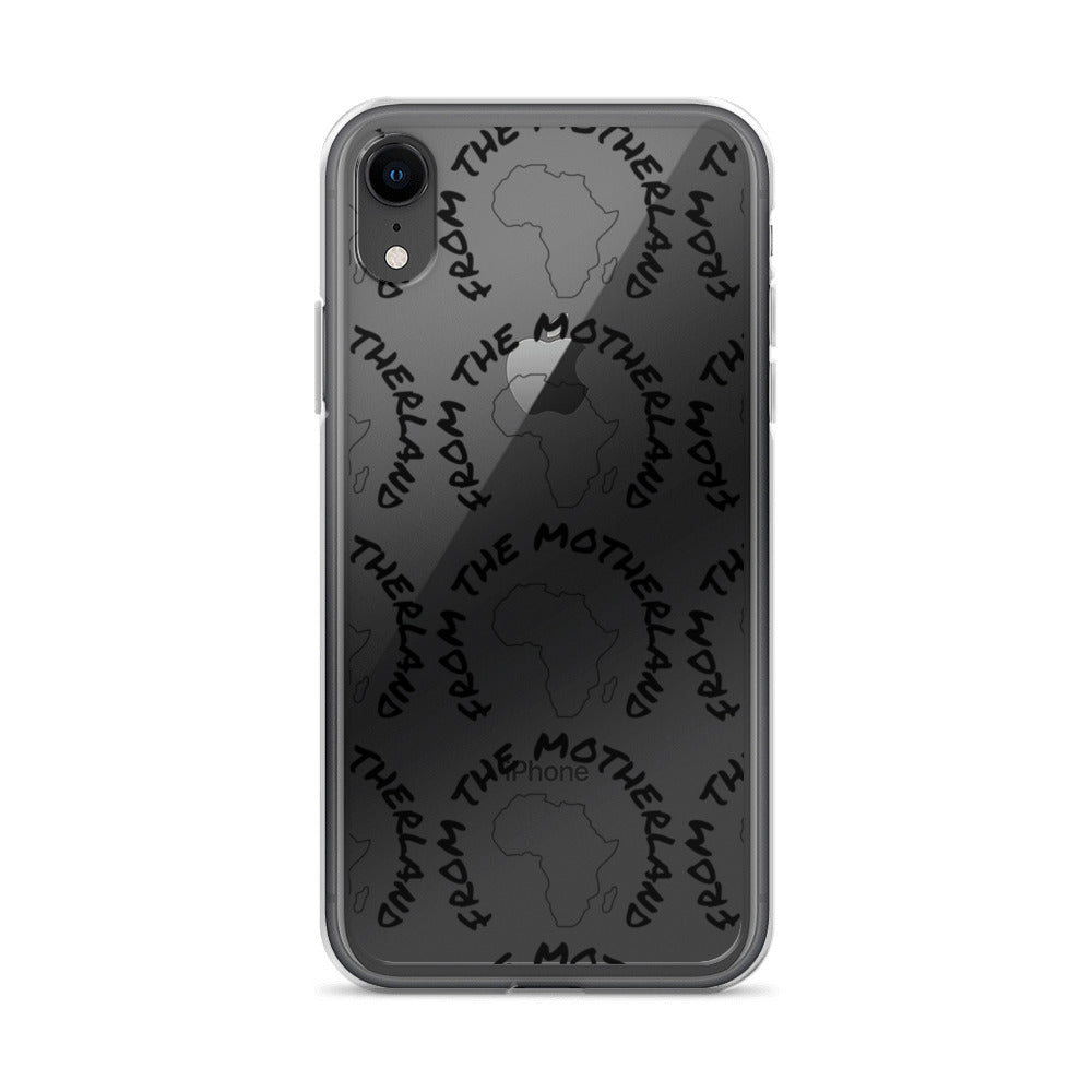 From The Motherland Black Logo iPhone Case