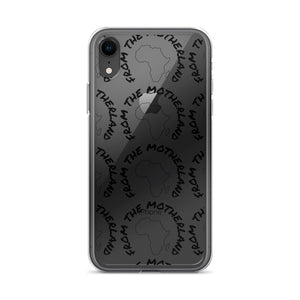 From The Motherland Black Logo iPhone Case