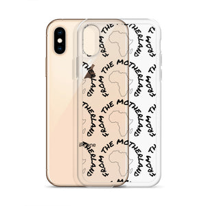 From The Motherland Black Logo iPhone Case