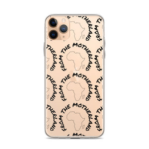 From The Motherland Black Logo iPhone Case