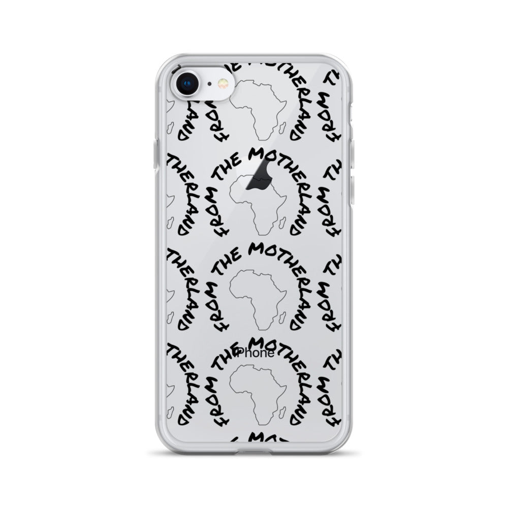 From The Motherland Black Logo iPhone Case