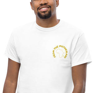 From The Motherland Gold Embroidered Logo Unisex T-shirt