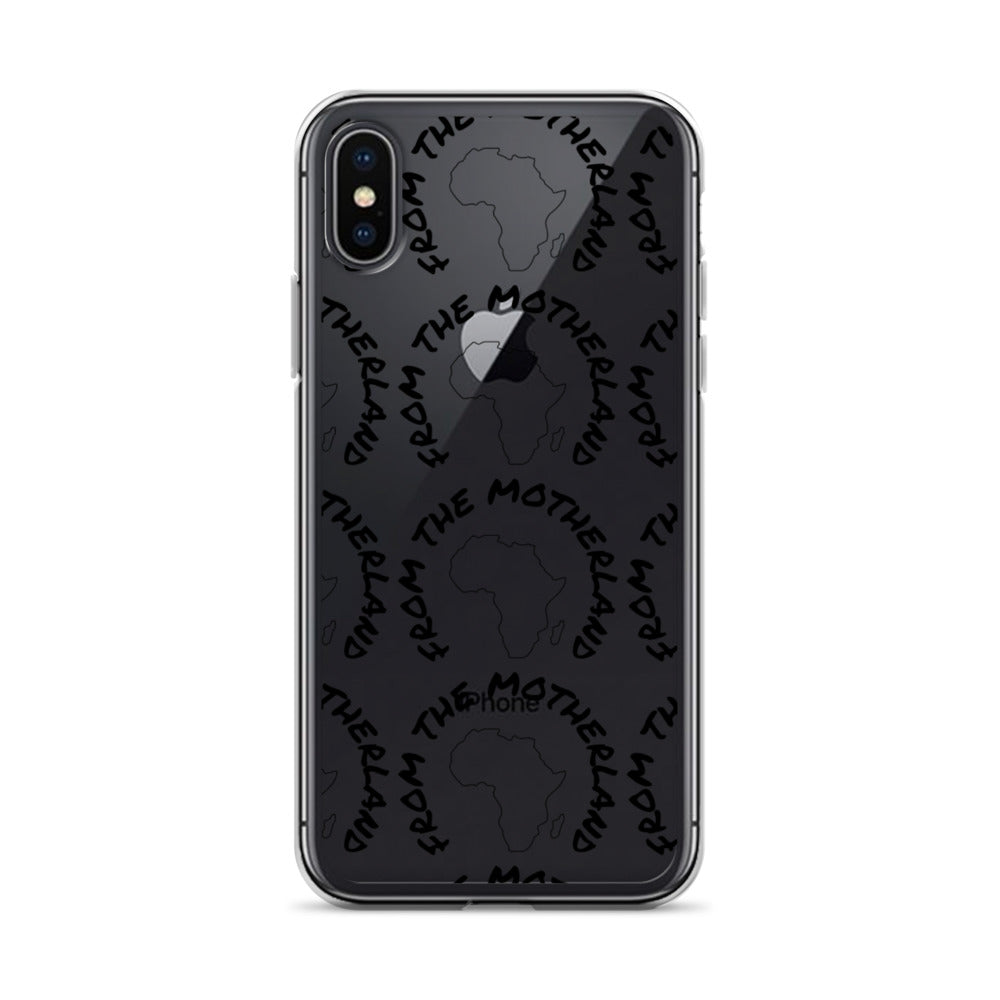 From The Motherland Black Logo iPhone Case