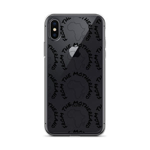From The Motherland Black Logo iPhone Case