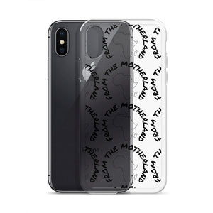 From The Motherland Black Logo iPhone Case