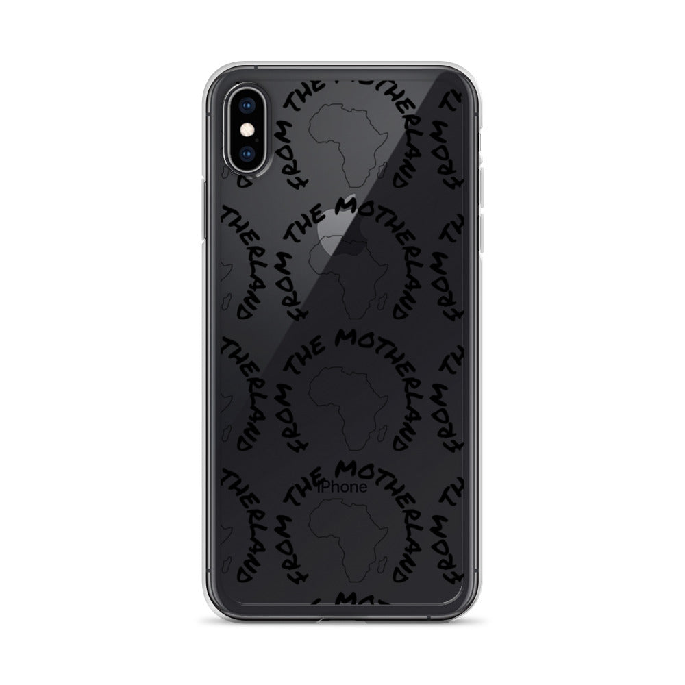 From The Motherland Black Logo iPhone Case