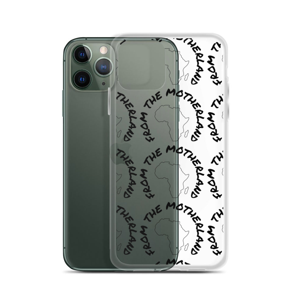 From The Motherland Black Logo iPhone Case