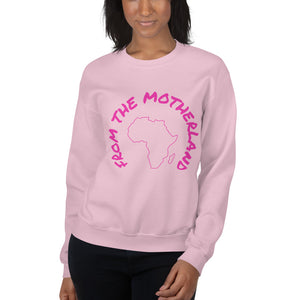 From The Motherland Pink Logo Crewneck