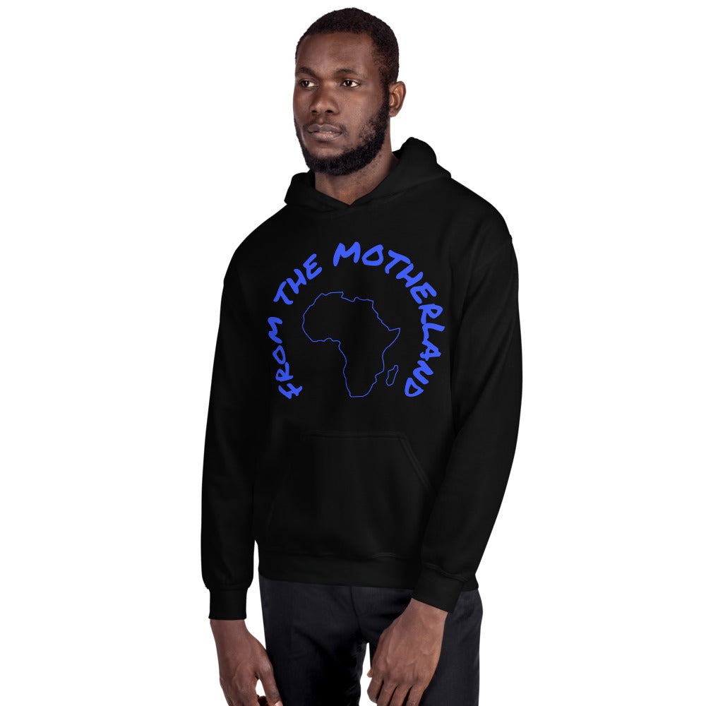 From The Motherland Blue Logo Unisex Hoodie