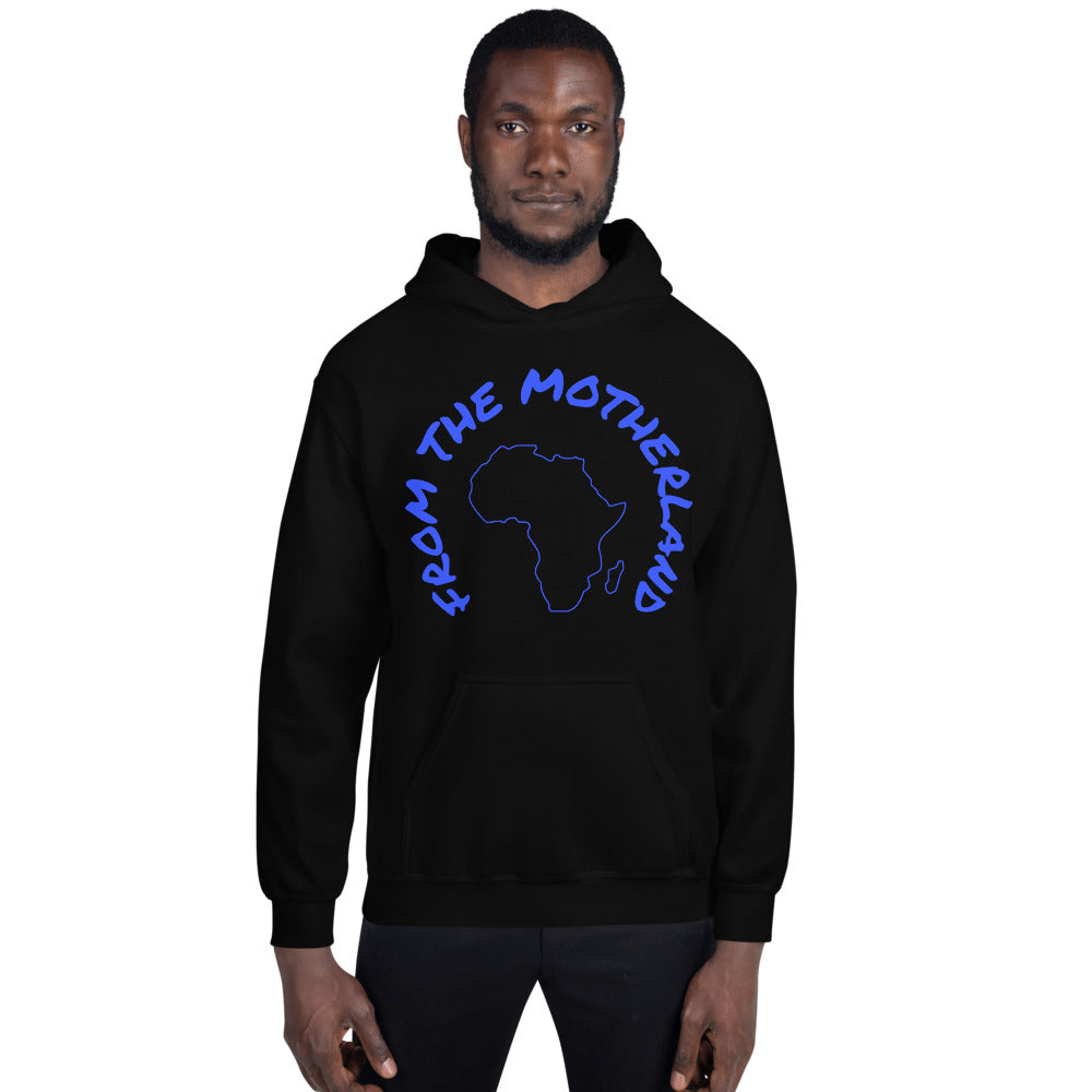 From The Motherland Blue Logo Unisex Hoodie