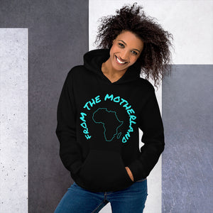 From The Motherland Tiffany Blue Logo Unisex Hoodie