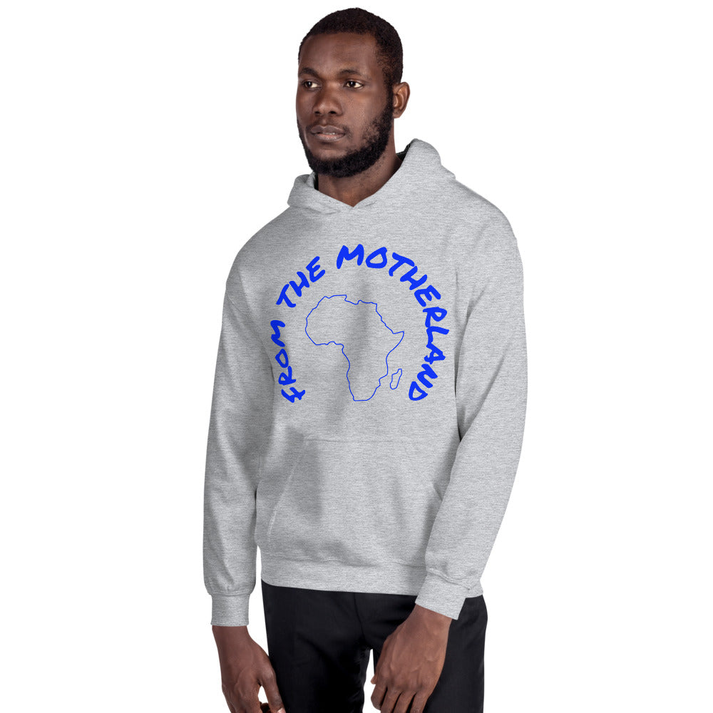 From The Motherland Blue Logo Unisex Hoodie