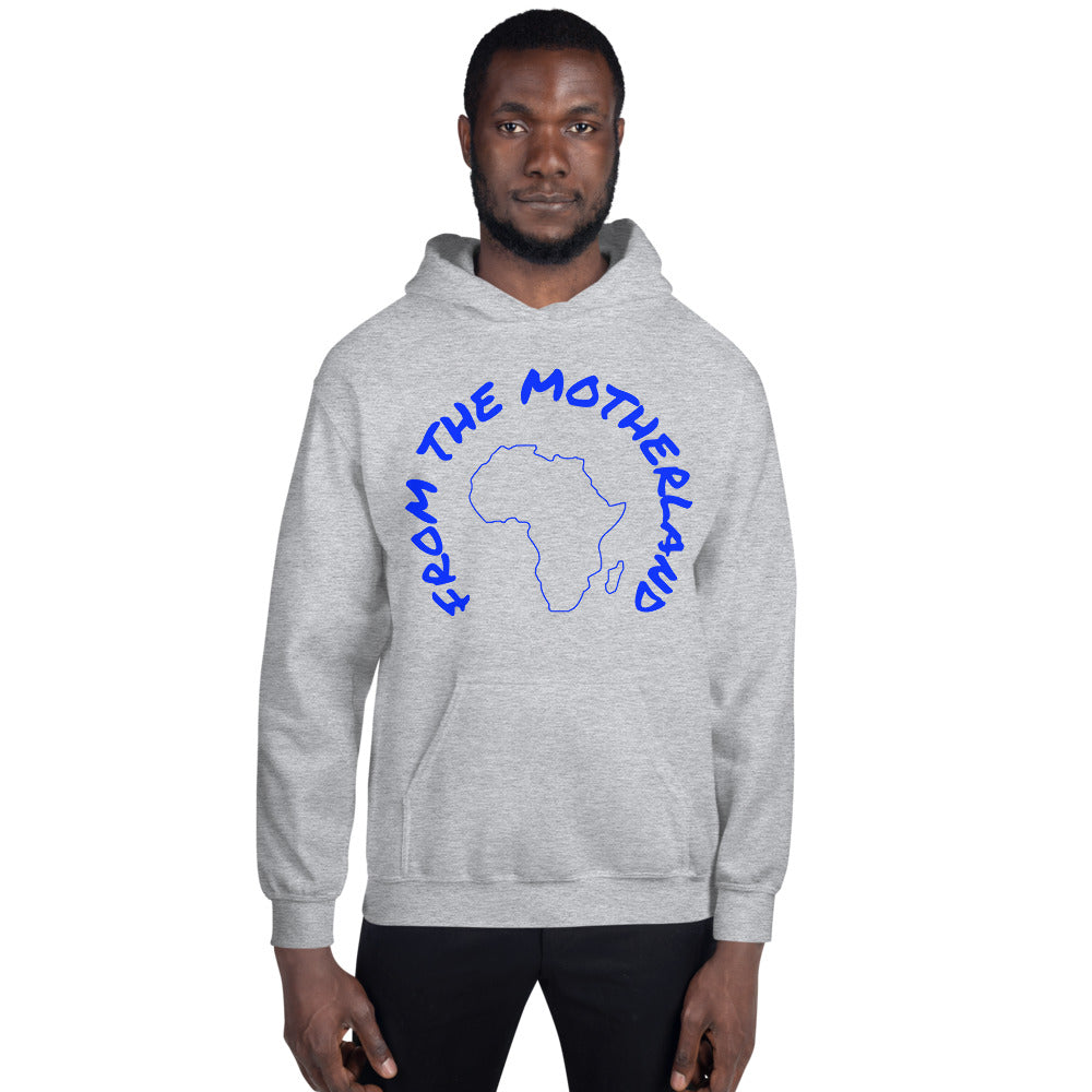 From The Motherland Blue Logo Unisex Hoodie