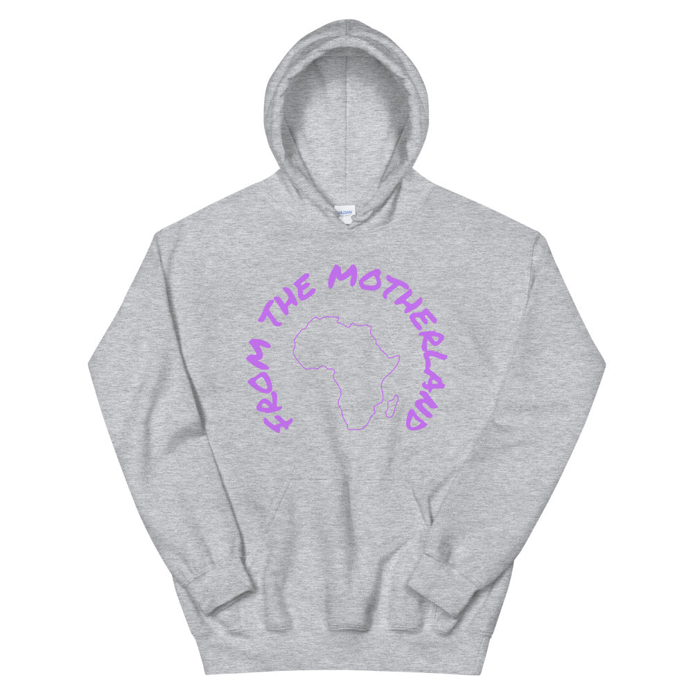 From The Motherland Purple Logo Unisex Hoodie