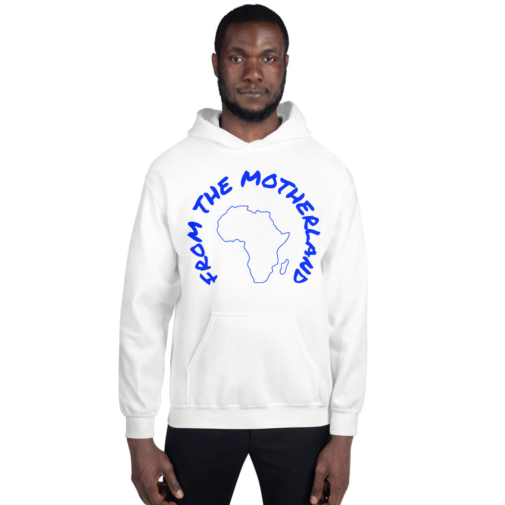 From The Motherland Blue Logo Unisex Hoodie
